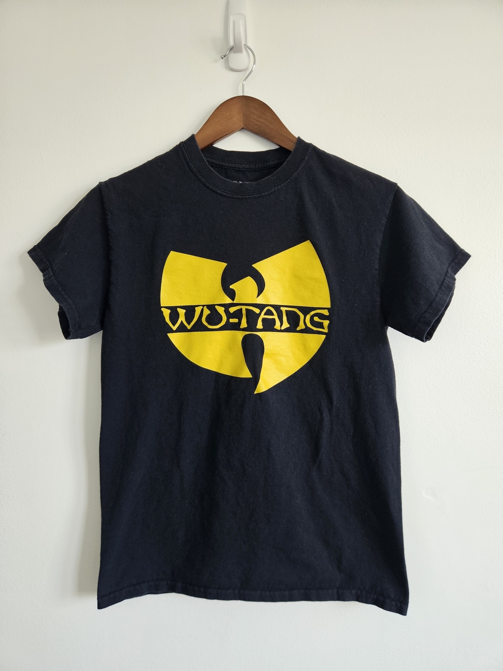 Wu Tang Clan Size Small T Shirt Black With Yellow Wu-Tang Graphic Print